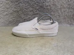 240 ヴァンズ スリッポン シープスキン ボア アイボリー スニーカー