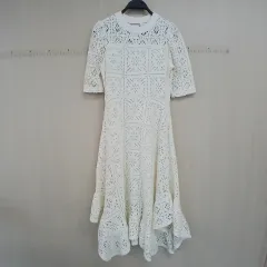 Seebychloe 白 クロシェ エンブロイダリー ONE PIECE
