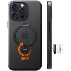 新品 TORRAS iPhone 16 Pro Max 用 ケース【多機能一体・360°新定点回転スタント】 Magsafe対応 カメラコントロールホタン 高耐久性 耐衝撃 センマイ式スタント リンク 縦横両対応 マクネット搭載 急速充電対応 指紋