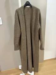 新品 ZARA ザラ ロング カーディガン M ブラウン