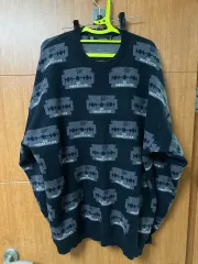 XL GU アンダーカバー ジャカード セーター ブラック