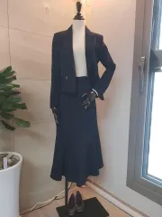 MISSHA ミシャ ネイビー ツイード ジャケット スカート セットアップ 定価135万 ゲストルック 最高 タグ