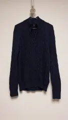 ポロ ラルフローレン ネイビー ケーブル編み ニット