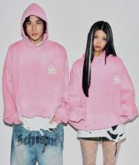 SKYLRK ジャスティンビーバー ジップパーカー ピンク スウェット