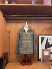 Supreme チェック柄 ジップジャケット ブラウン ボアジャケット最終