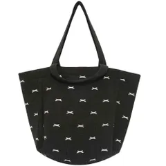 ☆ ブラック ☆ Mサイズ ☆ マザーズバッグ リボン マザーズバッグ ヌビバッグ マザーズトート トートバッグ レディース ヌビバック ママバッグ イブルバッグ トート バッグ 肩掛けバッグ 肩掛けバック 鞄 かばん カバン バック リボン 洗える