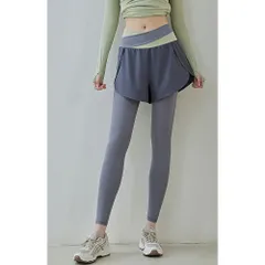 ☆ ダークグレー ☆ Ｍ ☆ ヨガパンツ ポケットあり 10分丈 レディース スパッツ ヨガパンツ レディース スパッツ レギンス ヨガレギンス フィットネスウェア ヨガウェア トレーニングウェア スポーツウェア ショートパンツ 一体型 パンツ
