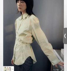 J.W.ANDER SON スリットスリーブ ストライプシャツ - メルカリ