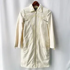 90s Gianni Versace クチュール アーカイブ Yellow スティッチ Long ジャケット 40のサムネイル