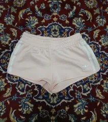 (85 / XS) アディダス オリジナル いちごミルク ピンク メッシュ スポーツショートパンツ ハーフパンツ