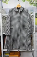 MAX MARA マックスマーラ ギンガムチェック ブランド レディースコート 44 スリム55 ハンドメイド 9分 AD48のサムネイル