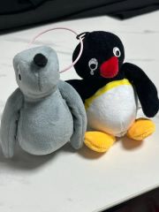 PINGUのぬいぐるみ 2個セット ガチャ ピングー めそめそピングー