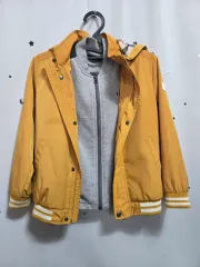 DAKS キッズ イェロー フード ウィンドブレーカー + スウェット セット 130