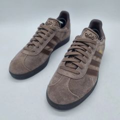 美品】アディダス ガゼル アースストレータ ブラウン ゴールド 