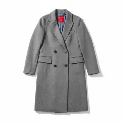 KEITH ダブルボタン カシミア100% ロング コート グレー Sのサムネイル