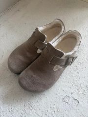 diesel WOODSTOCK デニム風バックル付きサボサンダル(ビルケン似