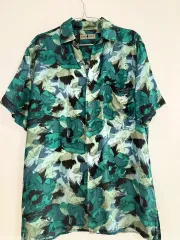 メンズシルク100%半袖シャツ（ロバートストック）