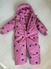 ザラ キッズ ピンク ドット スキースーツ オールインワン 宇宙服 2歳 (92cm)