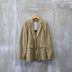 BEAUTY&YOUTH リネン混 ドルマンスリーブ ジャケット Mベージュ麻 