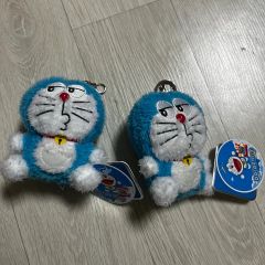 平成レトロ ドラえもん ぬいぐるみ マスコット エポック社 黄色 猫耳