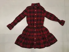 ポロラルフローレン レッド CHECK シャツ ONE PIECE