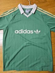 激レア 70s 西ドイツ製 adidas erima 銀行ロゴ ゲームシャツ 緑 - メルカリ