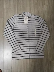無印良品 ストライプ 長袖Tシャツ L