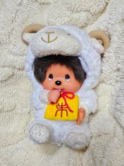 希少 昭和レトロ ヴィンテージぬいぐるみ ゴム製フェイスモンチッチ 羊