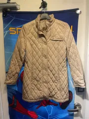 ベージュ キルティング ジャケット アウター 実寸90 丈84