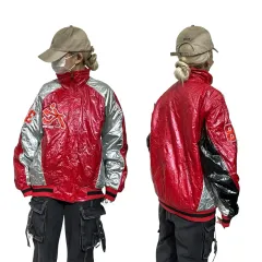 Zett 日本 ヴィンテージ レッド レーシング ジャケット アウター ブルゾン パイロットジャンパー L