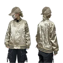 日本 ヴィンテージ ベージュ オーバーサイズ ジャケット ブルゾン アウター M