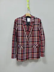 SANDRO チェック柄 ブレーザー ジャケット レディース 40 55のサムネイル