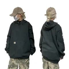 Carhartt カーハート ブラック オーバーサイズ 白 サイド ロゴ フーディー Tシャツ Mのサムネイル