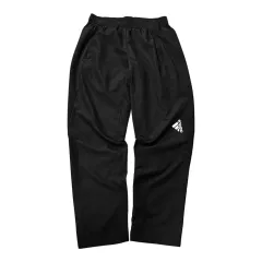 (即納) adidas アディダス ウーブン ブラック トラック パンツ