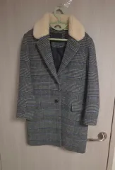 リーバイス シープスキンカラ CHECK コート 90-95のサムネイル