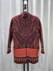 KENZO ゴルフ ニット ロングジャケット