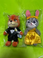 ズートピア2 CGV ニック＆ジュディ タキシード＆ドレス ぬいぐるみ キーリング ぬい