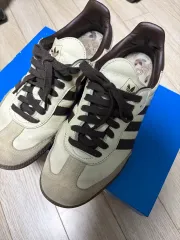 アディダス サンバ OG クリーム 白 DARK ブラウン 260