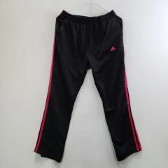 adidas ブラック ピンク ストライプ トレーニングパンツ M - メルカリ