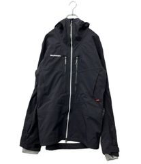 数回着用　MAMMUT ブラック ナイロンジャケット フード付き　Lサイズメンズ 数回着用 MAMMUT ブラック ナイロンジャケット フード付き Lサイズ