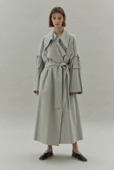 sacai サカイ 23SSステンカラーコートプリーツトレンチ23-06438 - メルカリ