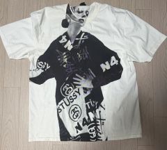 美品XL スチューシー パリ Tシャツ ナチュラル - メルカリ