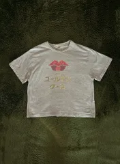 S GOLDEN GOOSE ゴールデングース 17ss リップ アンド GOLD 포일 ジャパニーズ レタリング Tシャツ メランジのサムネイル