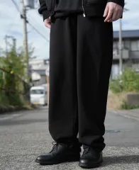 25AW コモリ コットン スウェットパンツ ブラック 2のサムネイル