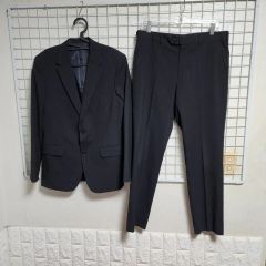MONSIEUR PACOムッシュパコー大きいサイズストライプセットスーツ黒