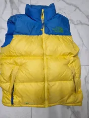 THE NORTH FACE ザノースフェイス 700 ダウン ベスト ブルー/イェロー