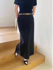im)perf. Double Satin Long Skirt black - メルカリ
