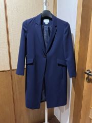 Calvin Klein テーラードジャケット ブルー 七分袖 - メルカリ