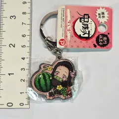 鬼滅の刃 竈門 禰豆子 スイカ 地域 限定 メタル キーホルダー キーリング