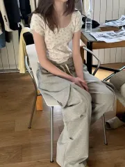 ボウイ BIG カーゴ裏毛パンツ グレー 新品